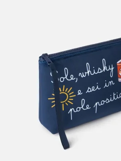 Wollpochette Aline mit Sohle, Whiskey und Sei im Pole-Position-Druck | VACANZE DI NATALE SONDERAUSGABE