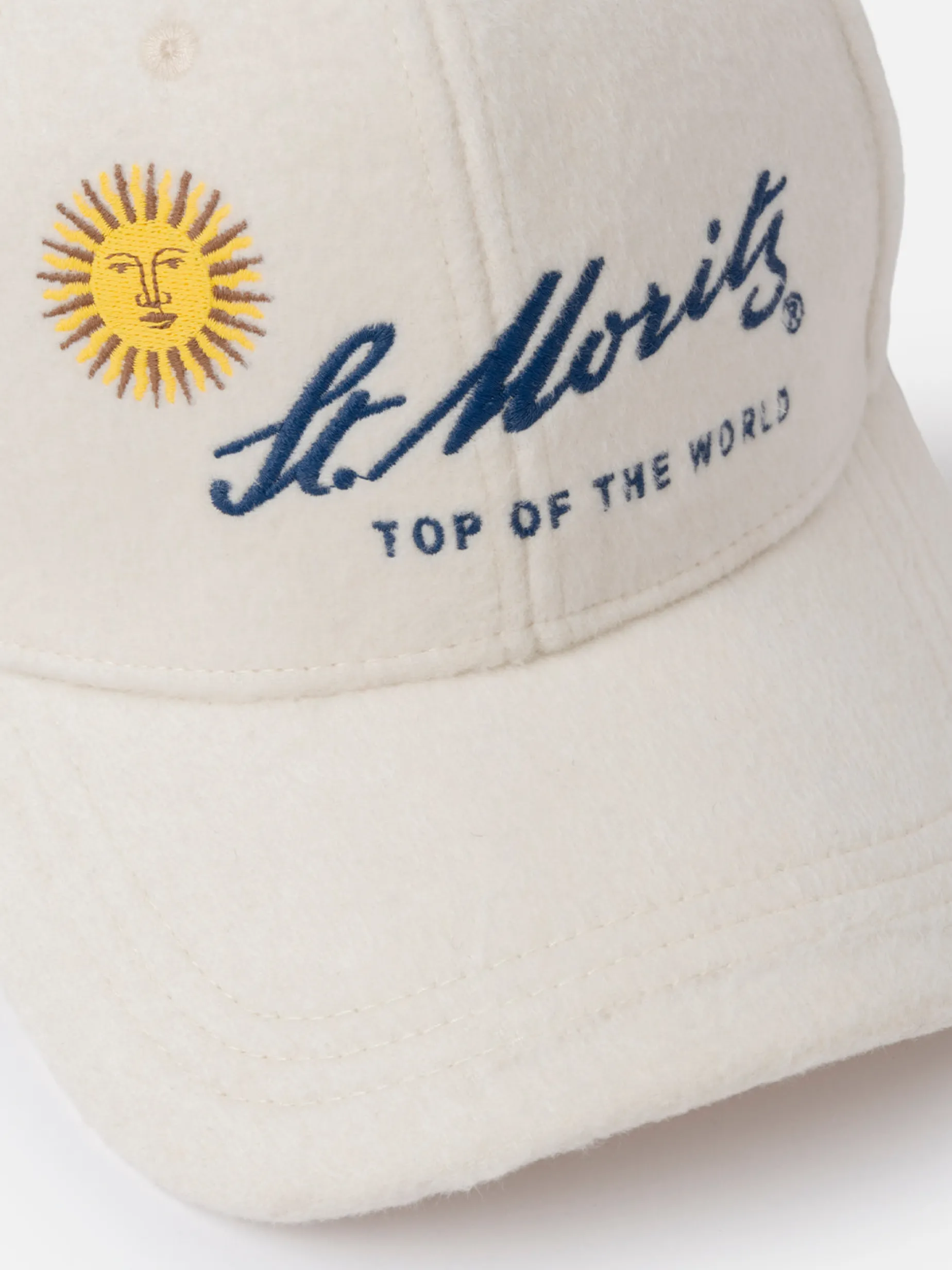 Wollweisses Ballcap Baseball mit St. Moritz Logo | ST. MORITZ TOP OF THE WORLD SPECIAL EDITION