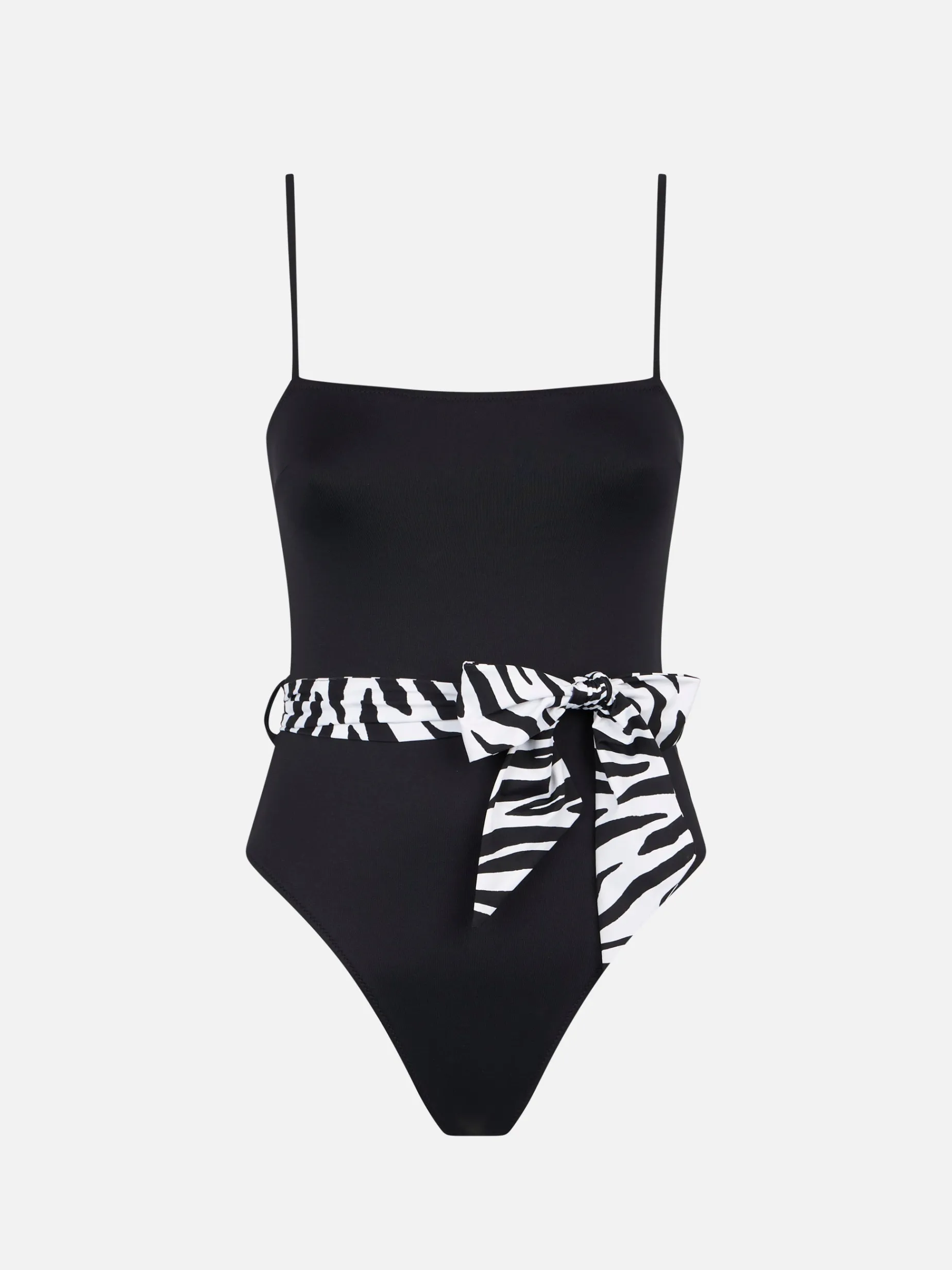 Zebra-Schärpe, schwarz, einteilig oder am Körper